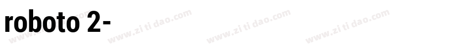 roboto 2字体转换